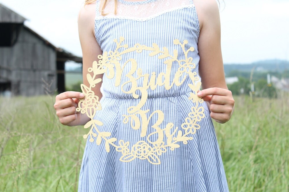 Bride To Be Wreath Chair Sign Bridal Shower