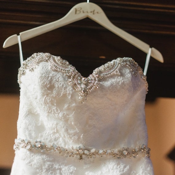 Bride Hanger Creme Bride Wedding Dress Hanger Engraved Etsy