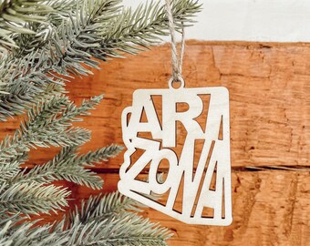 Arizona Ornament Oval Christmas Tree Decoration Southwestern State Home Tie Dye Love