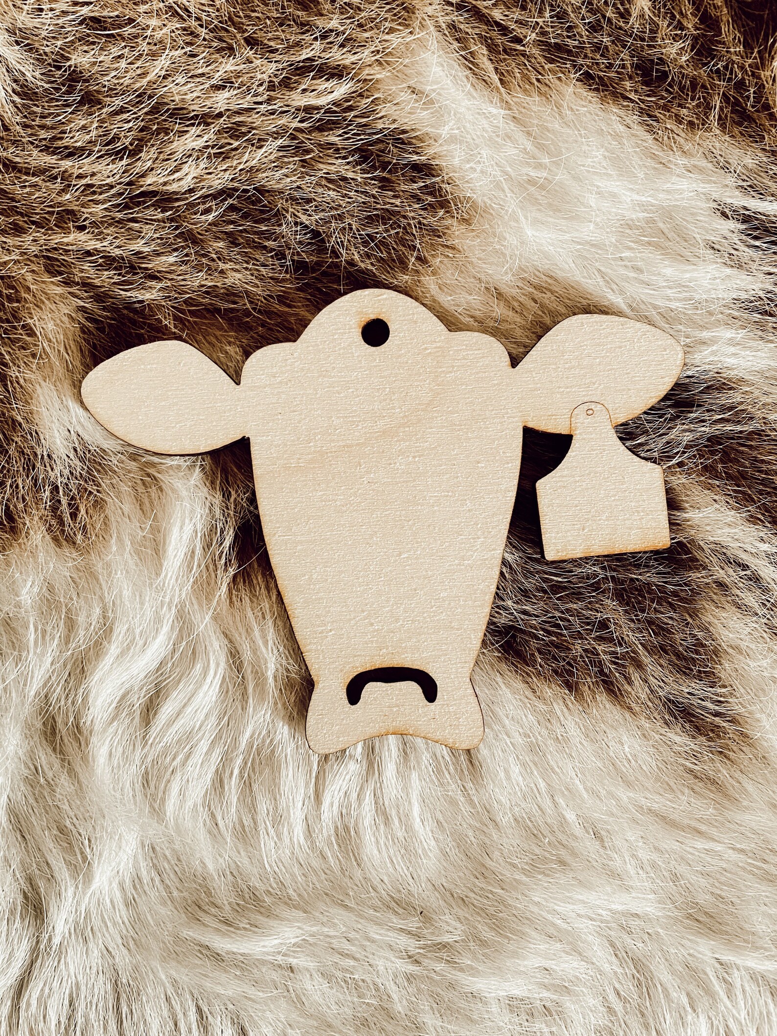 Cow Head Cutout Cow Tag Cutout Cow Head Ornament DIY Cow Etsy