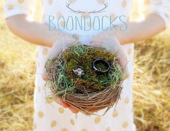 Bird Nest Ring Pillow Ring Bearer Pillow Alternative Wedding