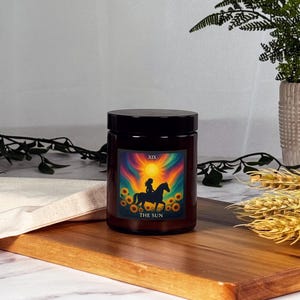 The Sun Tarot Candle – Clarity, Joy & Positive Energy