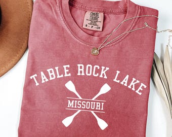 Table Rock Lake Missouri Comfort Colors Shirt, Vintage Retro Vacation Branson Ozarks Travel Souvenir