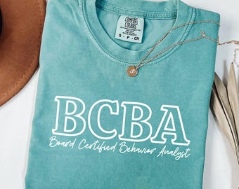 Comfort Colors® BCBA Sweatshirt, Board Zertifizierter Verhaltensanalytiker T-Shirt, ABA Therapie Geschenk Rundhalsausschnitt, Verhaltenstherapeut Bekleidung T-Shirt