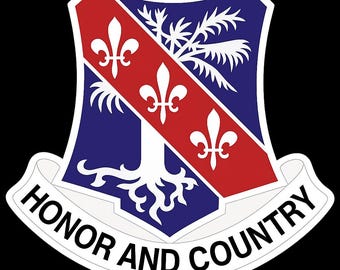 327th Infantry,Bastogne Bulldogs , 11B, 3" Vinyl Decal. 5yr UV protected.