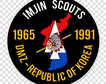 Imjin Scouts, DMZ, 3" Vinyl 5yr UV protection Decal.