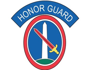 Honor Guard, 3rd Infantry Regiment, Fort Myer,11B, 3" Vinyl Decal, 5yr UV protection
