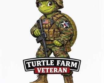 Turtle Farm Veteran 2ID Korea Decal, Military In-processing Center Sticker