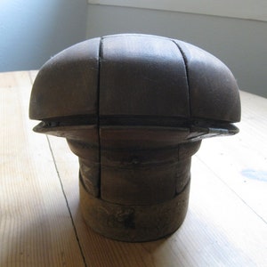 Rare French Vintage Millinery 5 Part Puzzle Hat Block Hat Form Hat Shape Cap Block Beret Block For Milliners And Collectors FREE POSTAGE