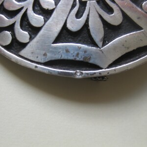 Broche Ancienne En Argent Massif Signée TEGUY - Bijou Vintage Basque/celte - Occasion