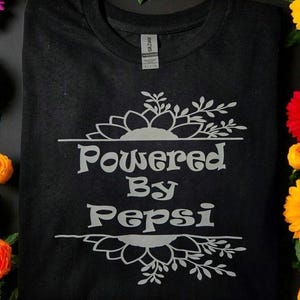 Powered By Pepsi T-Shirt: Gildan Heavy Cotton, Classic Fit