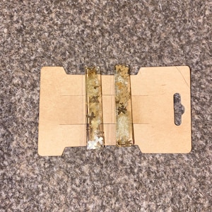 resin hair clips| handmade | resin | gold