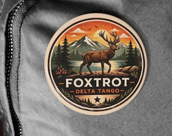 Foxtrot Delta Tango National Park Style Pin, Wildlife Activist Badge