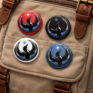 Minnesota Rebel Loon Pin Button, MN Resistance North Star, State Bird Protest Pin