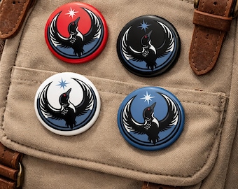 Minnesota Rebel Loon Pin Button, MN Resistance North Star, State Bird Protest Pin