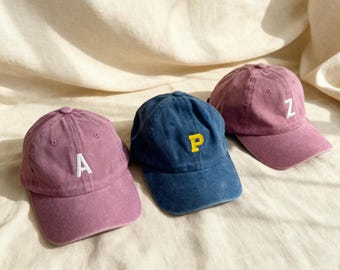 Custom Childrens Hat, Personalized Name Hat, Embroidered Baseball Cap, Washed Kids Hat, Big Bro,Girl Dad Hats, Birthday Gift, Party Gift