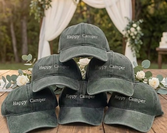 Embroidered Camp Bachelorette Hat | Personalized Bachelorette Party Hats | Custom Bride Hat For Bride Tribe Gift | Bachelorette party favor