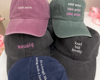 Personalized Cap with Custom Text | Embroidered Vintage Cotton Hat | Unisex baseball cap | Gift for men and women | Festival Gift