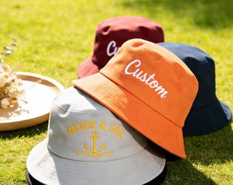 Personalized Fisherman Hat - Sun Protection Beach Bucket Hat for Anglers, perfect unique gift for fishing and outdoor lovers