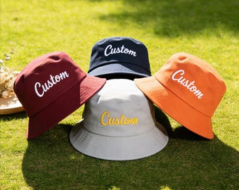 Personalized bucekt Hats - Sun Protection Beach Buckets Hat for Anglers,unique gift for fishing/outdoor lovers,friends gift,men/ladies gift