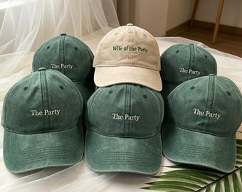 Cappellini da baseball personalizzati per addio al nubilato | Cappellino personalizzato per la moglie della festa | Regali ricamati per addio al nubilato, cappellini da papà in cotone lavato