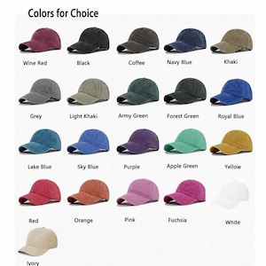 Custom Text Embroidered Hats, Your Text/logo, Cool Quote Caps,Custom Trucker Hat, Vintage Baseball Hats, Personalized Gift, Custom Dad Caps image 8