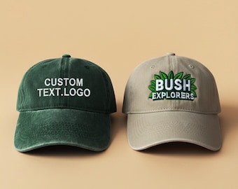 Custom Text Embroidered Hat, Personalized Vintage Baseball Cap, Custom Logo Hat, Gift for New Dad & Mom, Valentine’s Day Gift for Couples