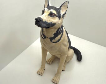 Custom Pet Figurine – 3D Printed Dog Sculpture from Photos | Hand Painted Memorial Gift | 3D Printed Pet Figurine