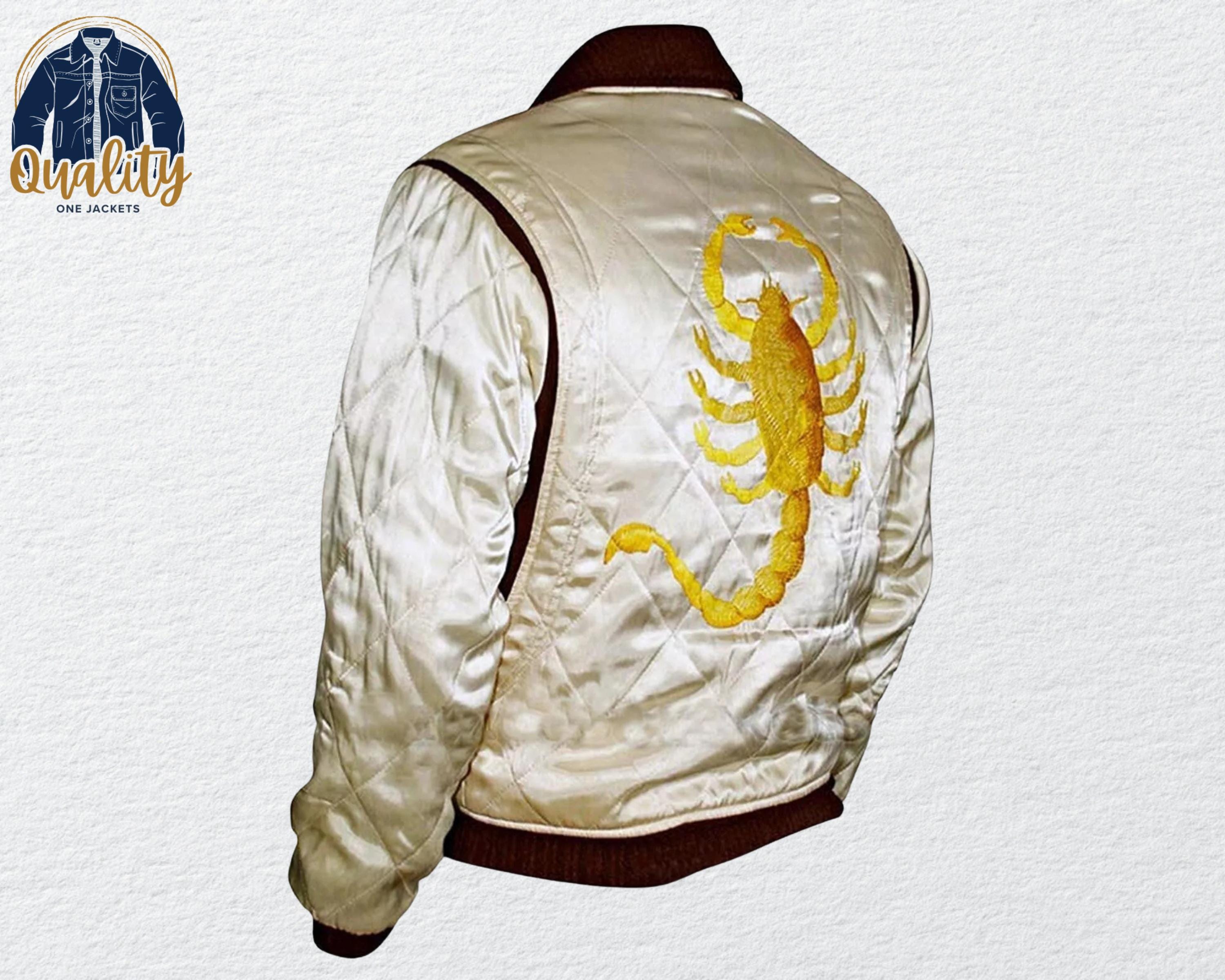Limited Stock Drive Jacket – Ryan Gosling Scorpion Bomber Slim Fit