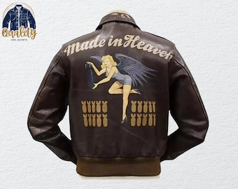 Chaqueta Chris Redfield recién llegada: Resident Evil Made in Heaven A2, chaqueta bomber de cuero marrón para hombre, estilo cosplay gamer, stock limitado.