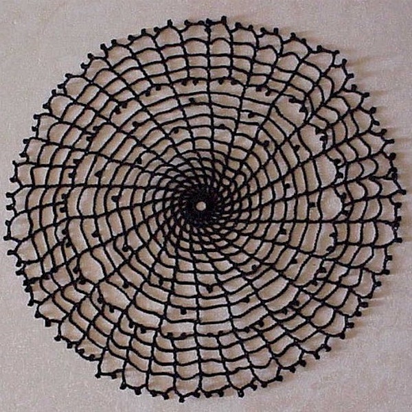 Crochet Spider Doily Pattern Etsy