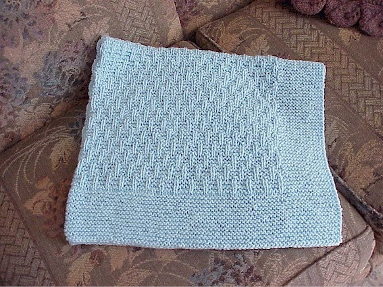 Warm Textured Baby Blanket Pattern Instructions Etsy