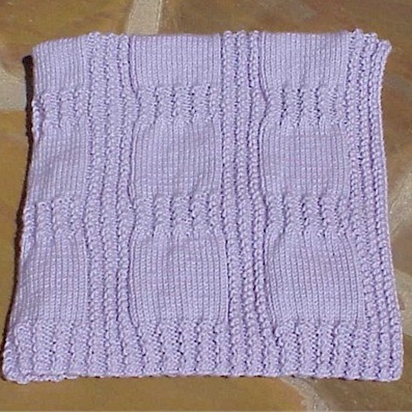 Easy Quick Knit Baby Blanket Pattern Etsy