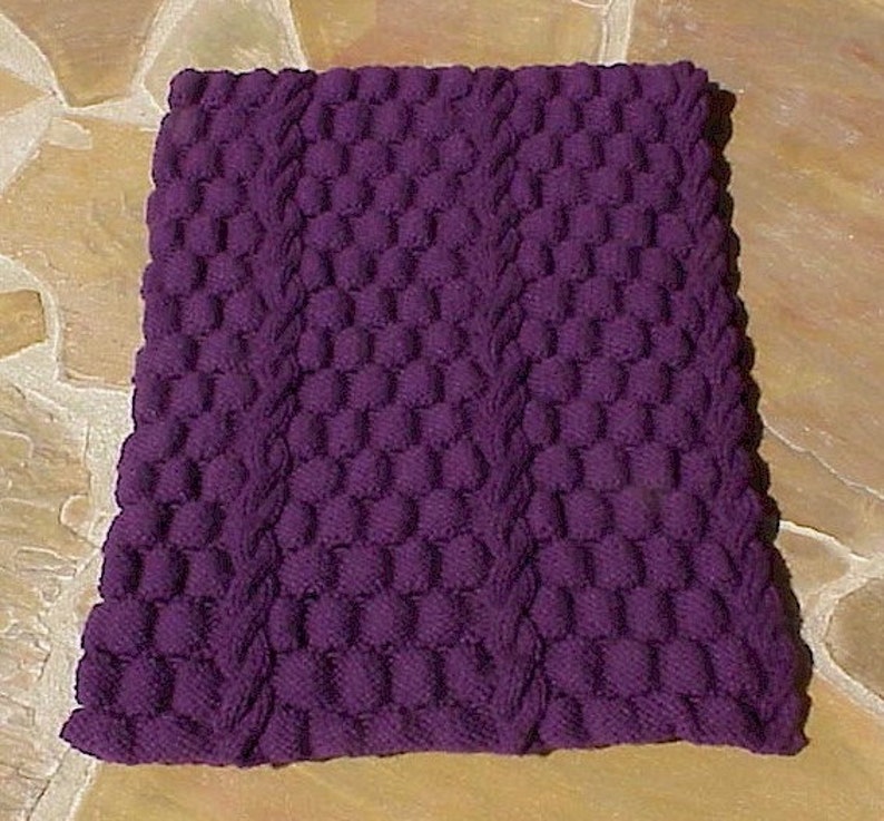 Knit Cabled Bubble Wrap Lap Afghan Pattern Etsy