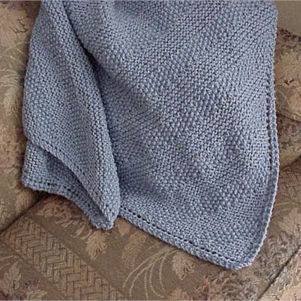 Textured Diagonal Knit Blanket