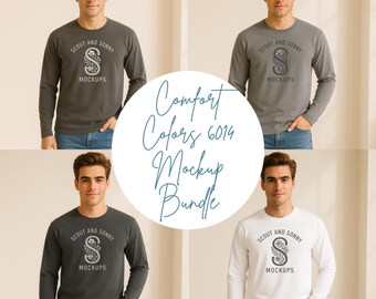 Comfort Colors 6014 Mockup Bundle, 17 Colors