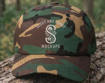 Camo Classic Dad Cap Mockup
