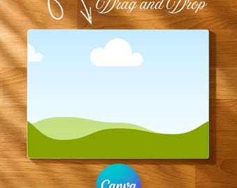 Glass Cutting Board Mockup with Canva Drag and Drop