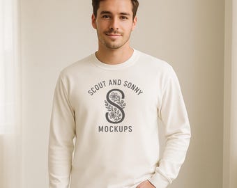 Comfort Colors 6014 Mockup in Ivory
