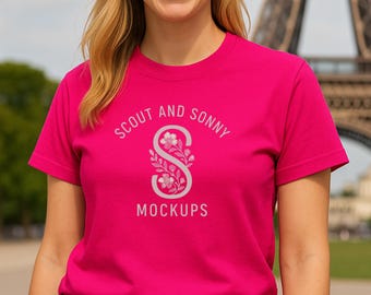 Heliconia Gildan 2000 T-Shirt Mockup