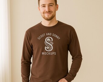 Comfort Colors 6014 Mockup in Espresso