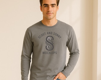 Comfort Colors 6014 Mockup in Grey