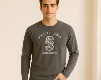 Comfort Colors 6014 Mockup in Granite