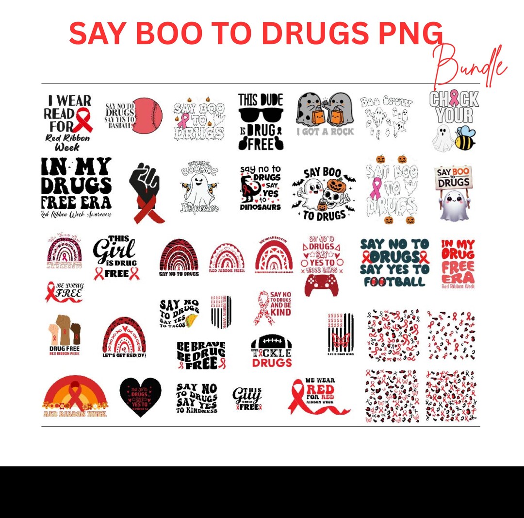 Say Boo to Drugs Svg, Say No to Drugs Svg Png, Say Boo to Drugs Svg ...