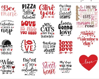 Valentine Subway Art SVG: Love Shirt Design (digitale download)