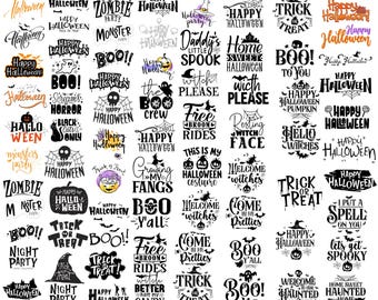 Happy Halloween SVG Bundle, Trick Treat Cut File (Instant Download)