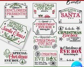 Christmas Eve Box SVG Bundle: DIY Christmas Crate (Digital Download)