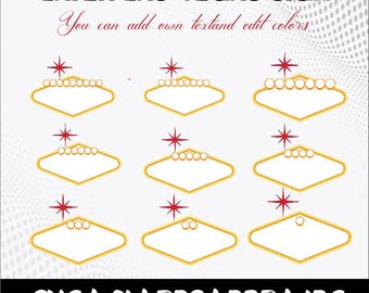 Las Vegas Sign SVG Bundle: Vector Cut Files (Instant Download)