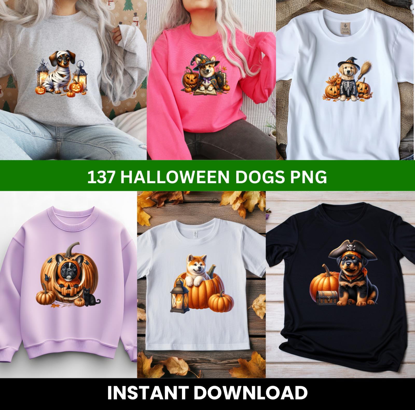 Halloween Dogs in Costume PNG Bundle – Watercolor Pet Illustrations - Etsy