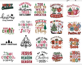 Christmas Shirt SVG Bundle: Holiday Designs (Digital Download)
